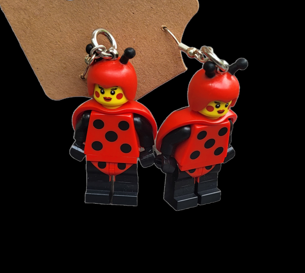 LEGO Ladybug guy Earrings