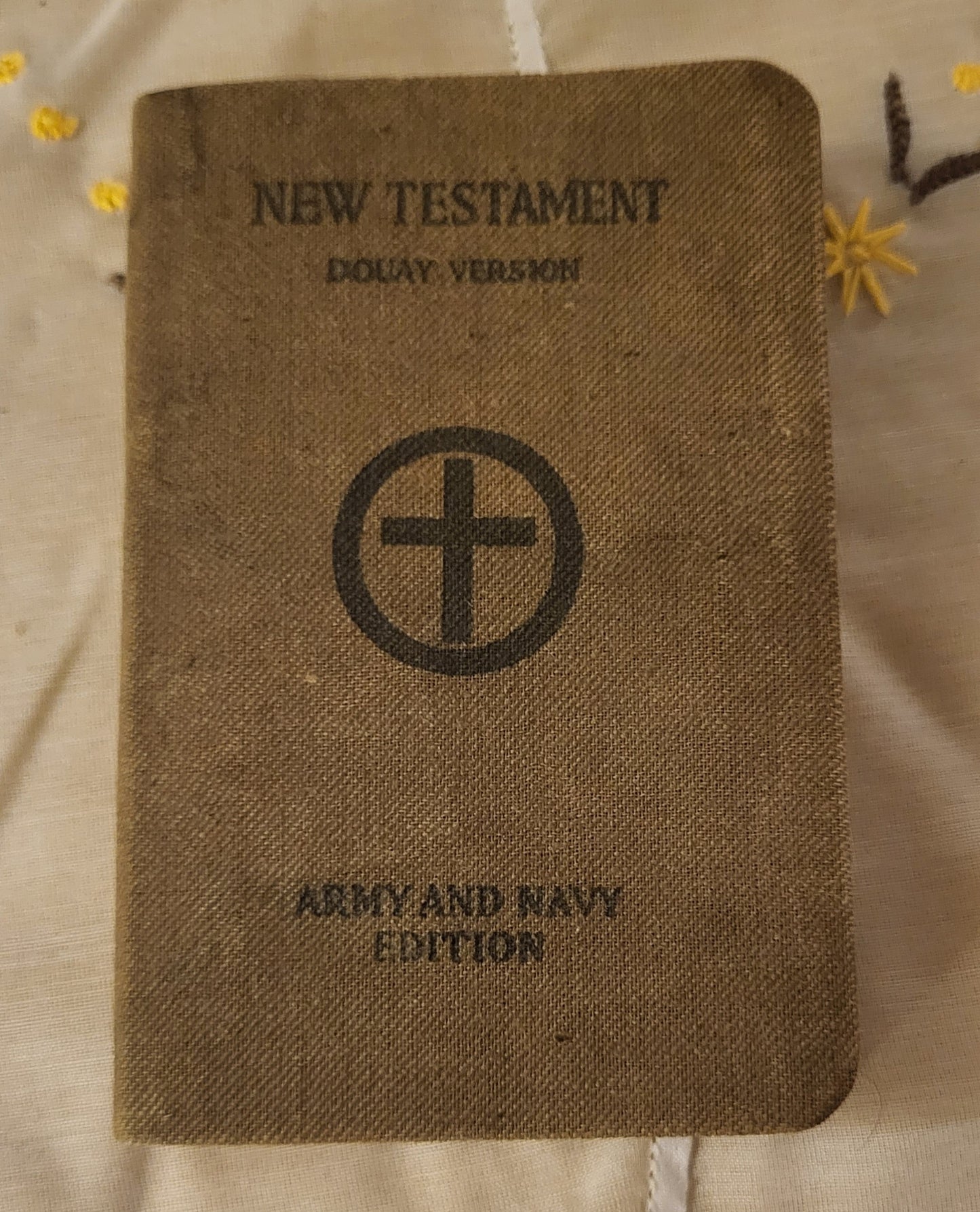 WWI New Testament Douay Version, Army and Navy Edition Bible