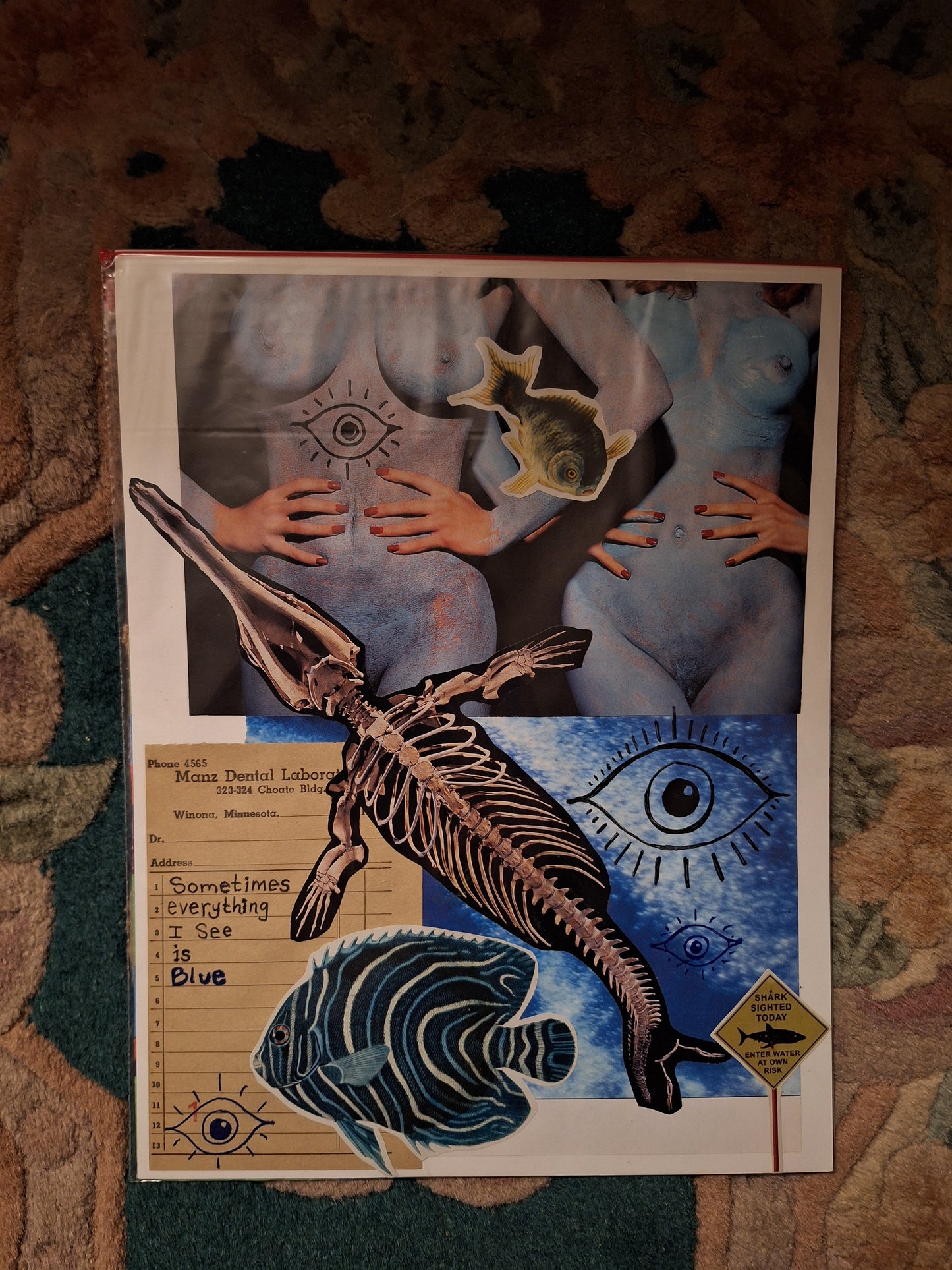 Blue Collage