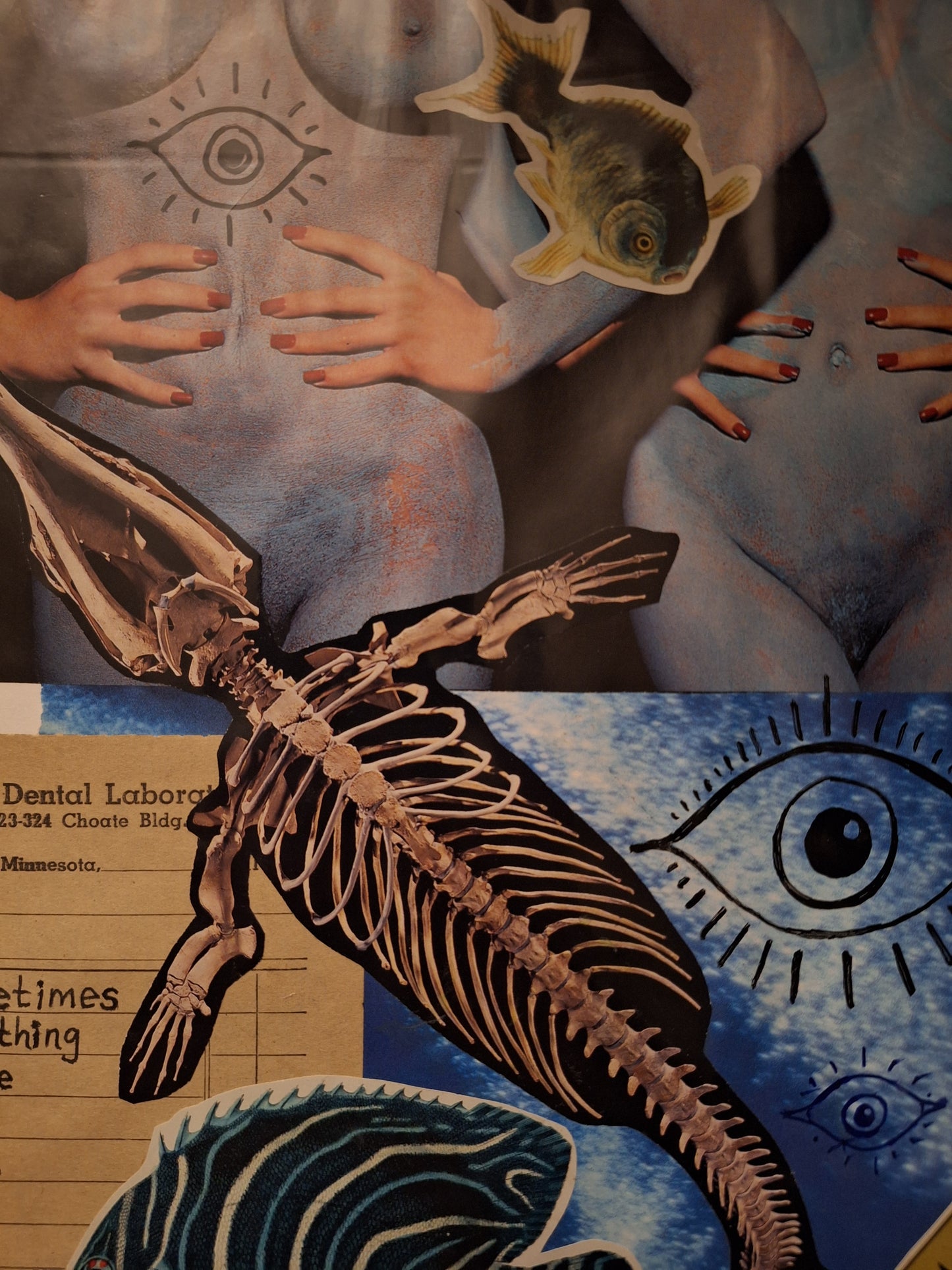 Blue Collage