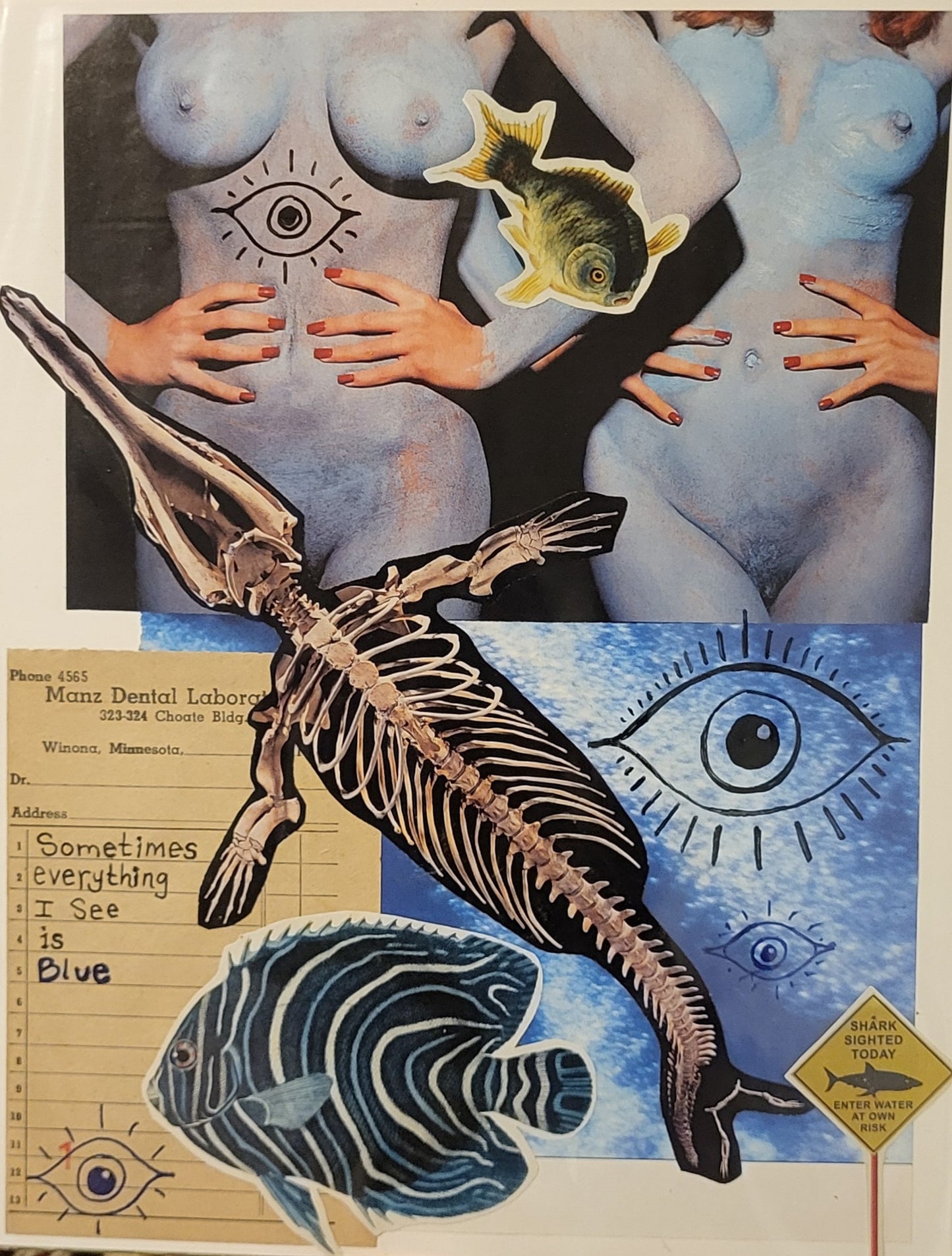 Blue Collage