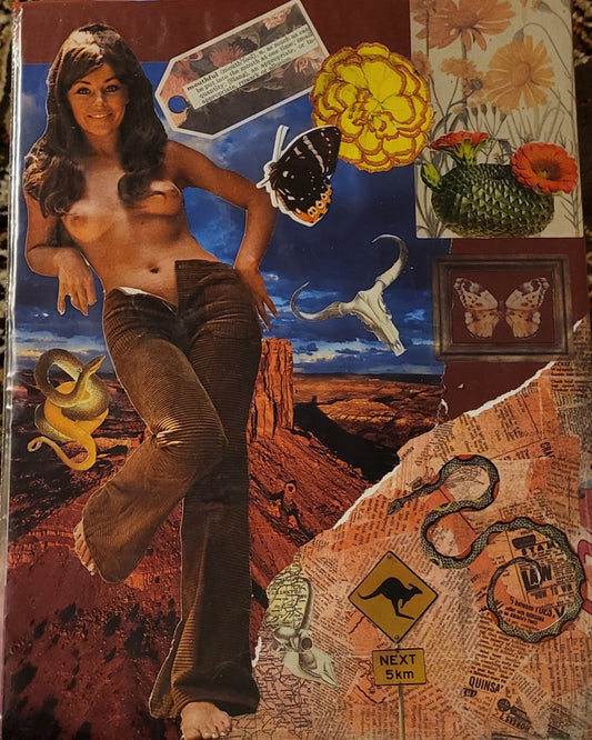 Western Woman Collage