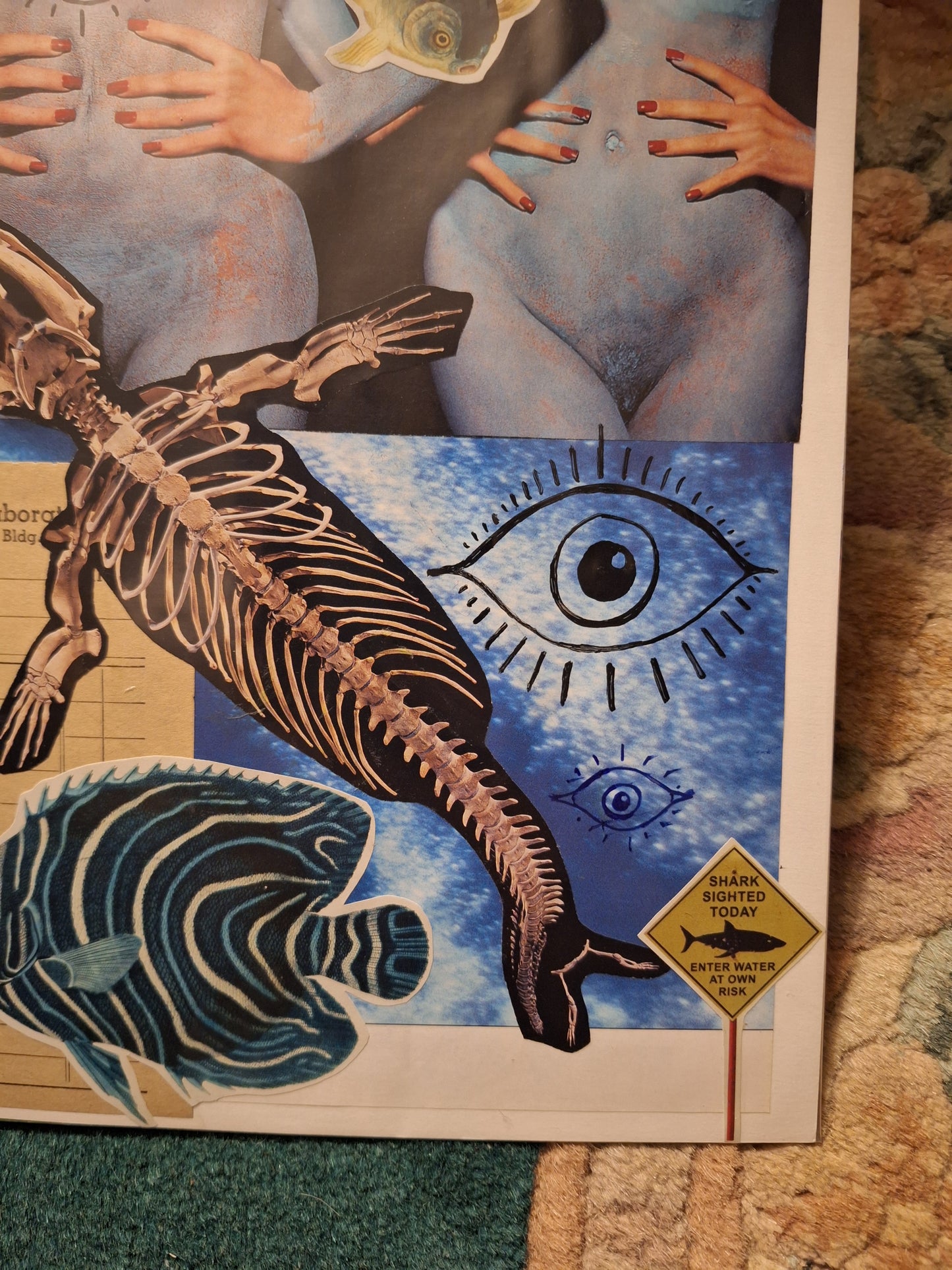 Blue Collage